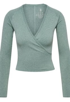 Hummel YOGA SEAMLESS - Longsleeve - Chinois Green Melange